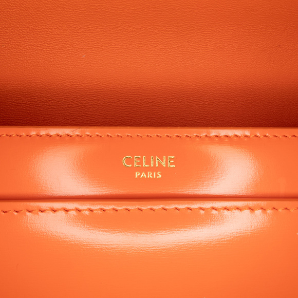 Pre-Loved Celine Triomphe Calfskin Cuir Chain Shoulder Bag - Picture 5 of 9